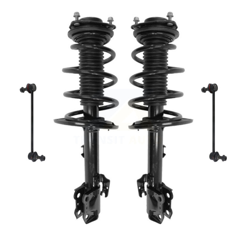 Front Complete Shock Assembly And TOR Link Kit For 2014-2019 Toyota Highlander Excludes Sport Suspension KSS-101114