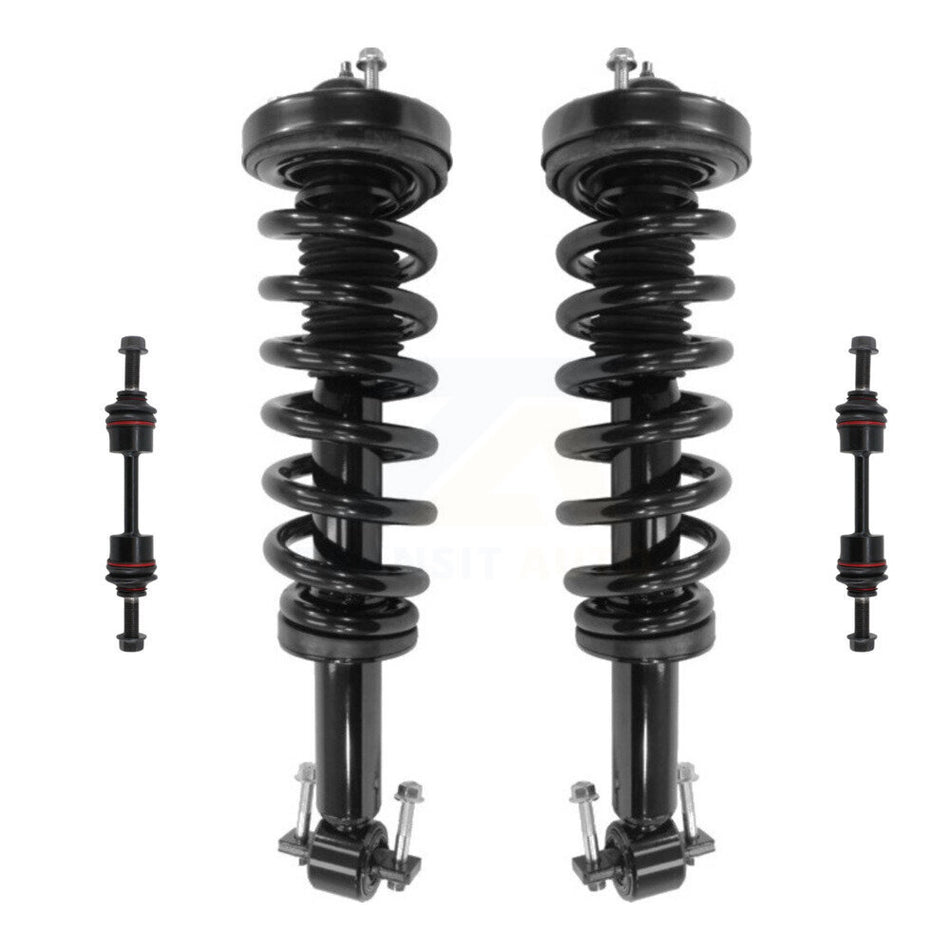 Front Complete Shock Assembly And TOR Link Kit For Ford F-150 Excludes Rear Wheel Drive KSS-101121
