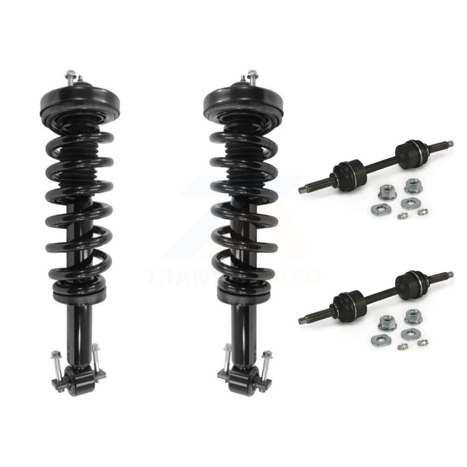 Front Complete Shock Assembly And TQ Link Kit For Ford F-150 Excludes Rear Wheel Drive KSS-101138