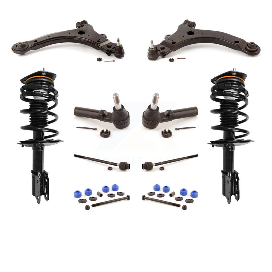 Front Control Arms & Complete Shock Tie Rods Link Sway Bar Kit (10Pc) For Buick Century LaCrosse Chevrolet Monte Carlo Regal Allure Excludes 17" 18" Wheels Police Taxi Models KSS-103978