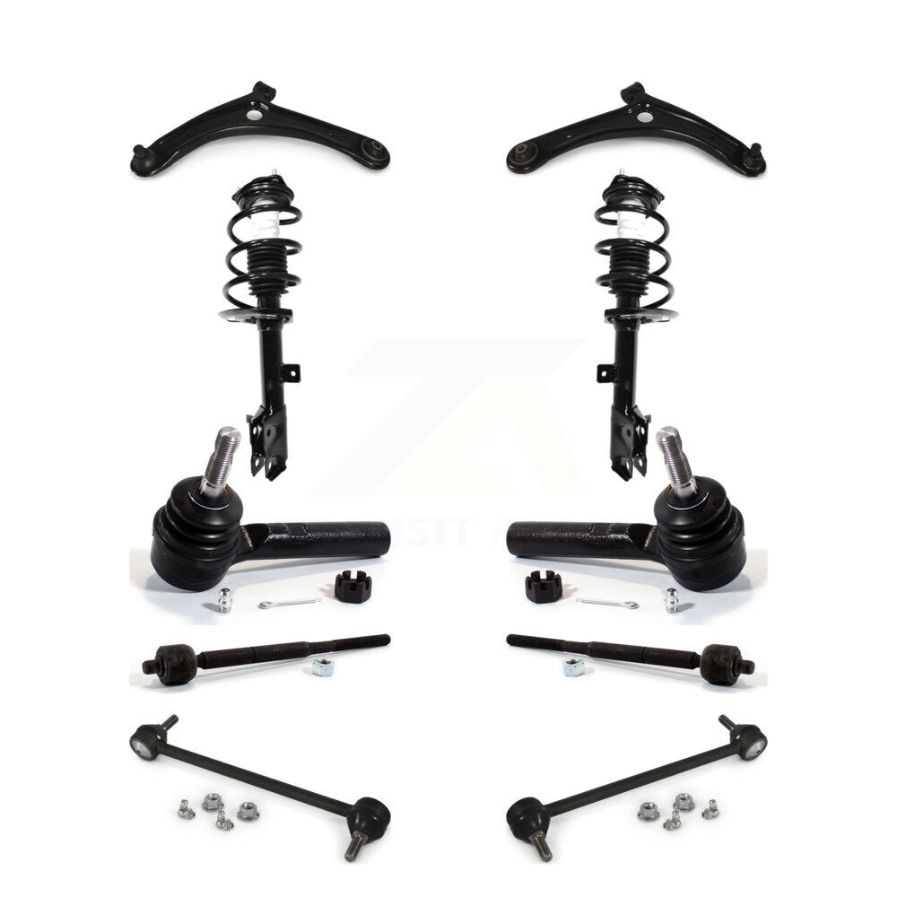 Front Arms And Complete Shock Tie Rods Link Sway Bar Kit (10Pc) For Jeep Dodge Caliber KSS-103994