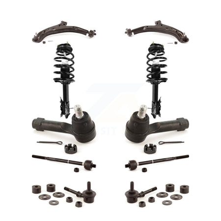 Front Control Arms And Complete Shock Tie Rods Link Sway Bar Kit (10Pc) For Nissan Sentra KSS-103998