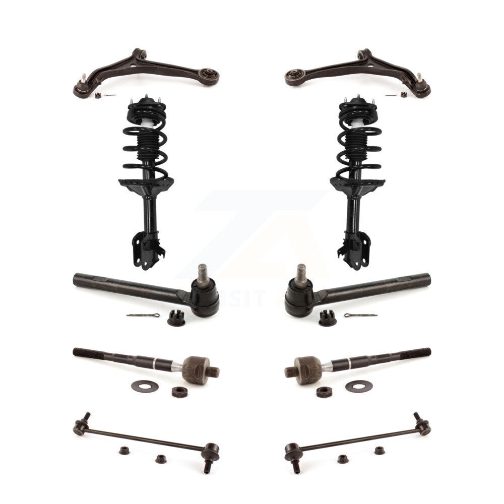 Front Control Arms And Complete Shock Tie Rods Link Sway Bar Kit (10Pc) For Honda Odyssey KSS-104000