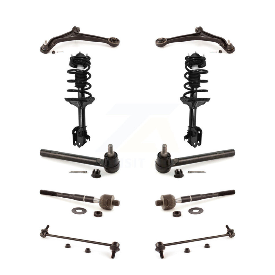 Front Control Arms And Complete Shock Tie Rods Link Sway Bar Kit (10Pc) For Honda Odyssey KSS-104000