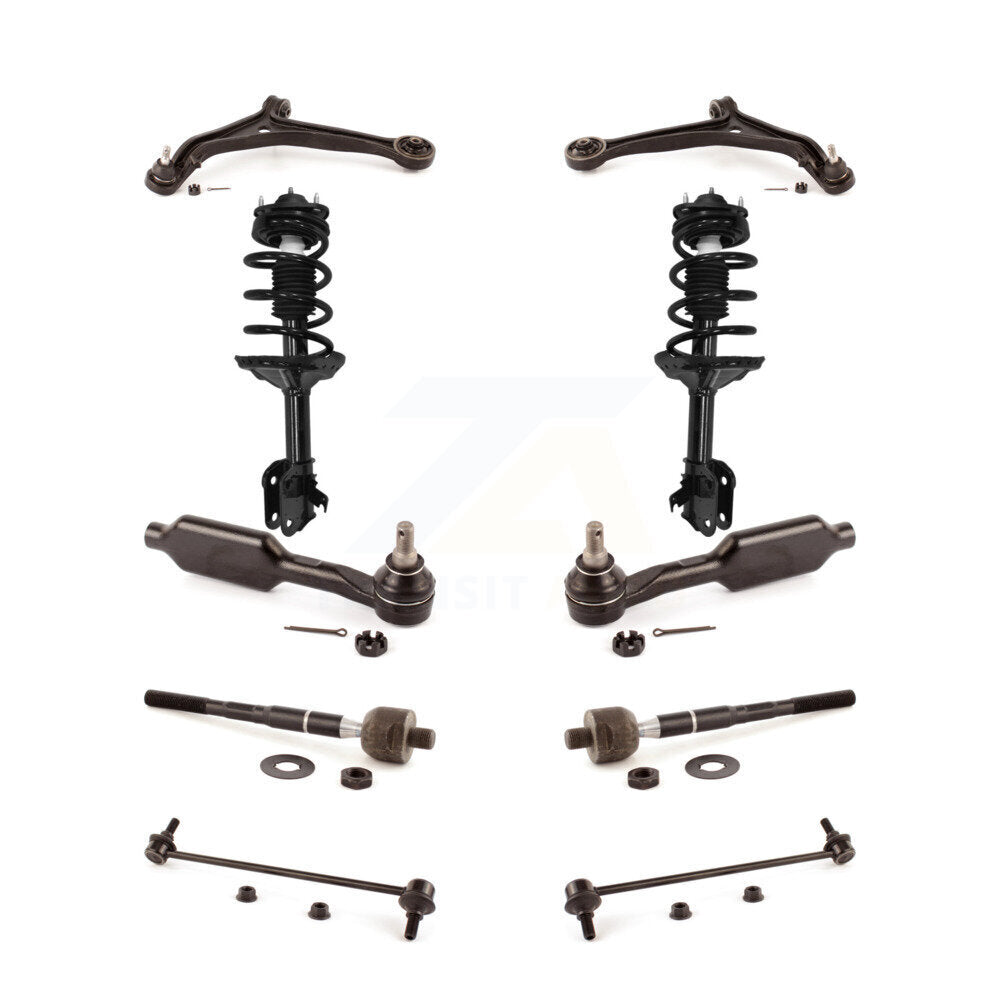 Front Control Arms And Complete Shock Tie Rods Link Sway Bar Kit (10Pc) For Honda Odyssey KSS-104001