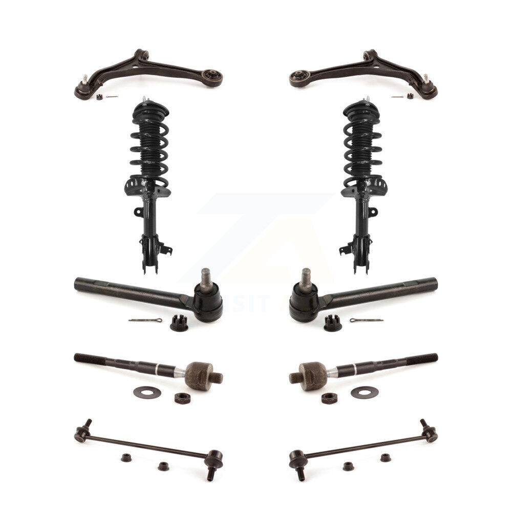 Front Control Arms And Complete Shock Tie Rods Link Sway Bar Kit (10Pc) For Honda Odyssey KSS-104002