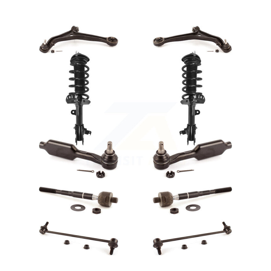 Front Control Arms And Complete Shock Tie Rods Link Sway Bar Kit (10Pc) For Honda Odyssey KSS-104003