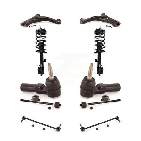Front Arms Complete Shock Tie Rods Link Sway Bar Kit (10Pc) For Ford Escape Mazda Tribute KSS-104005