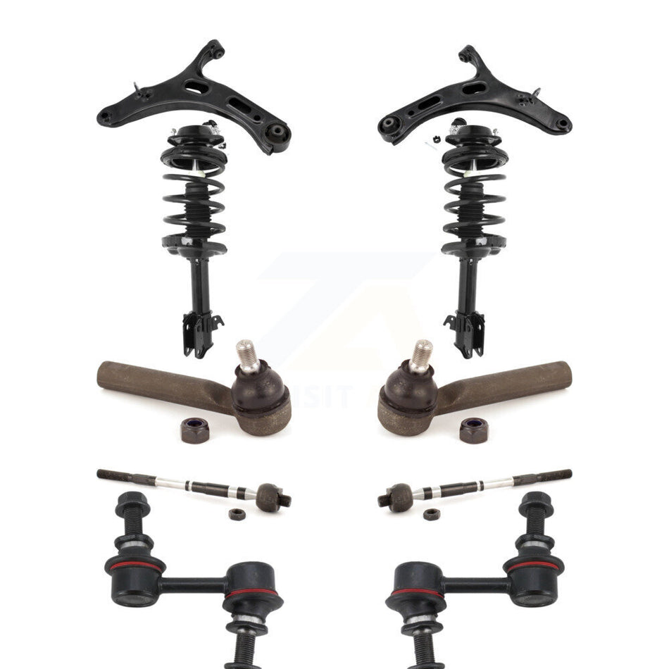 Front Arms And Complete Shock Tie Rods Link Sway Bar Kit (10Pc) For Subaru Outback KSS-104006