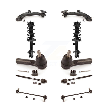 Front Control Arms And Complete Shock Tie Rods Link Sway Bar Kit (10Pc) For Honda CR-V KSS-104017