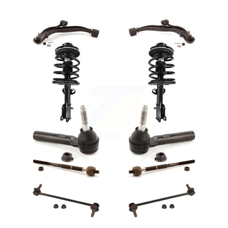 Front Control Arms Complete Shock Tie Rods Link Sway Bar Kit (10Pc) For Dodge Grand Town KSS-104020