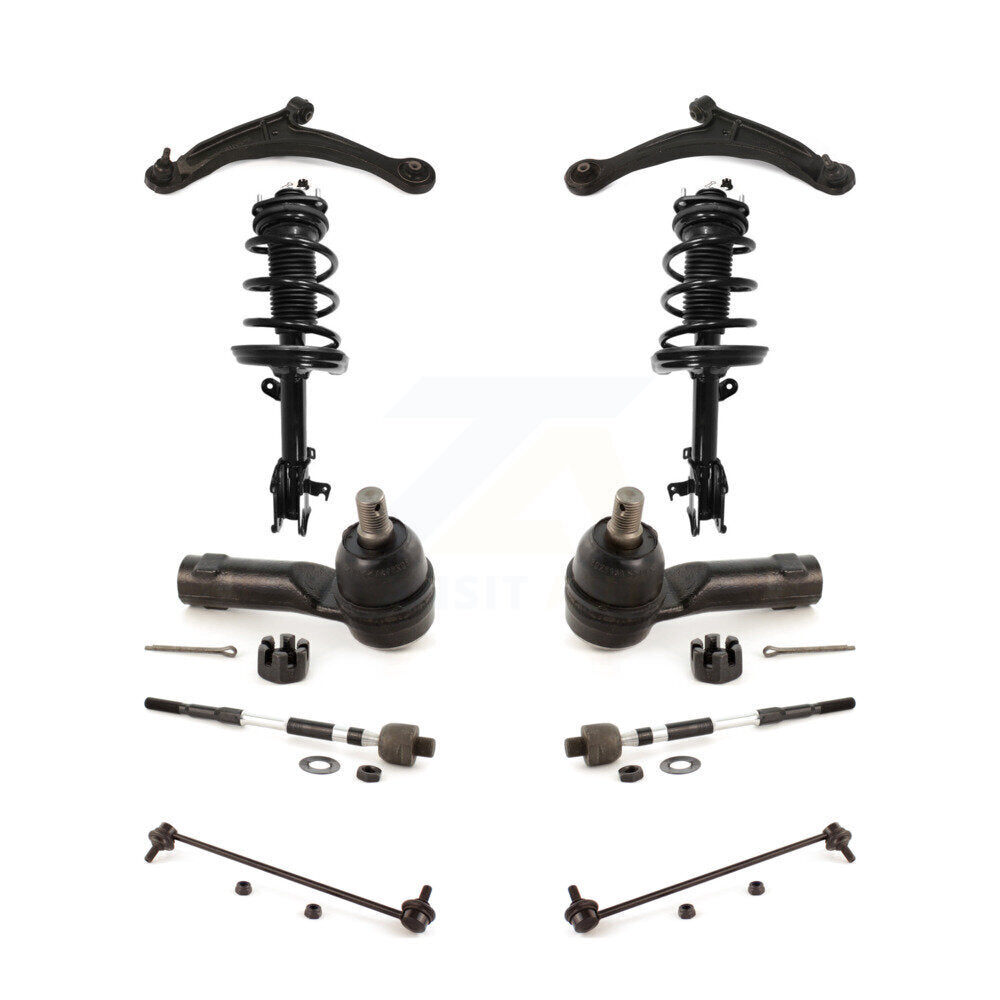 Front Arms Complete Shock Tie Rods Link Sway Bar Kit (10Pc) For 2006-2014 Honda Ridgeline KSS-104024
