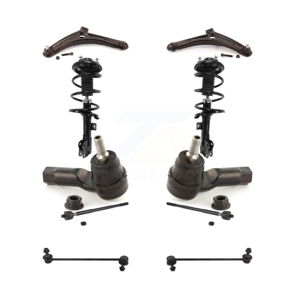 Front Control Arms Complete Shock Tie Rods Link Sway Bar Kit (10Pc) For Mitsubishi Lancer KSS-104027