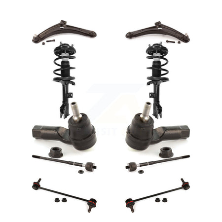 Front Control Arms And Complete Shock Tie Rods Link Sway Bar Suspension Kit (10Pc) For KSS-104028
