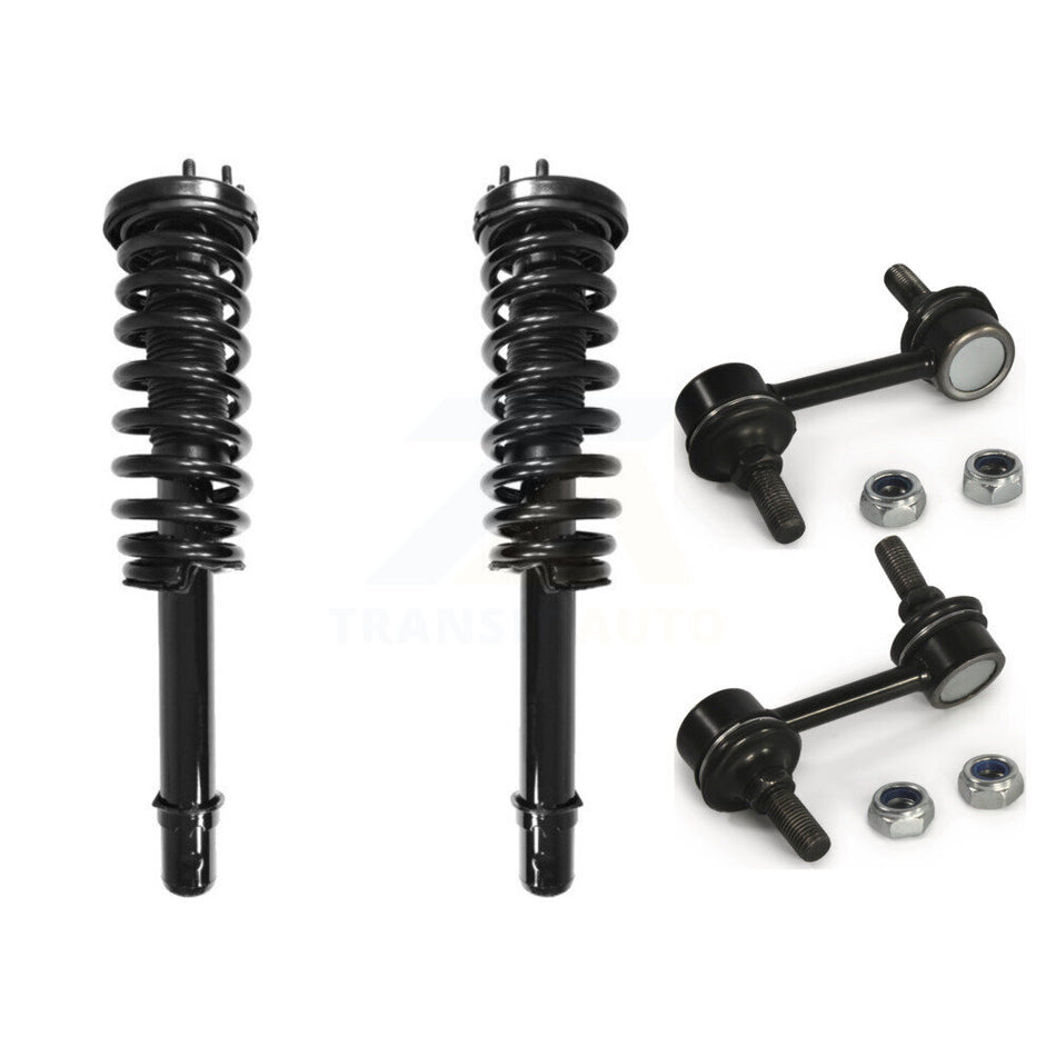 Front Complete Shock Assembly And TQ Link Kit For 2005-2007 Honda Accord FULL HYBRID EV-GAS (FHEV) engine Excludes Hybrid KSS-104031