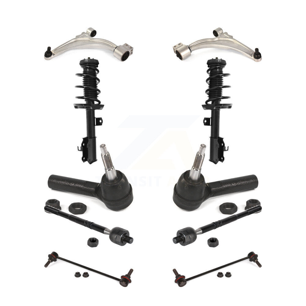 Front Arms And Complete Shock Tie Rods Link Sway Bar Kit (10Pc) For Chevrolet Cruze KSS-104040
