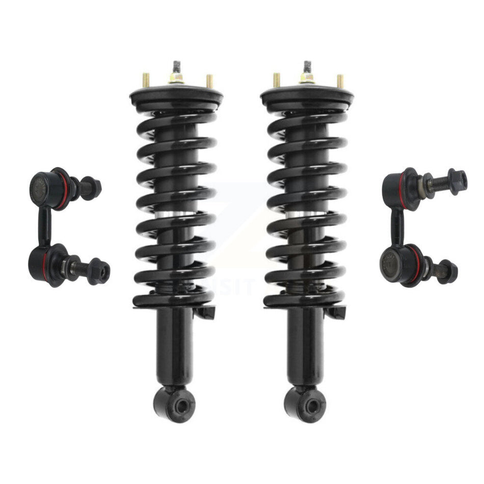 Front Complete Shock Assembly TOR Link Kit For Nissan Frontier Excludes 4 Cylinder PRO-4X KSS-104043