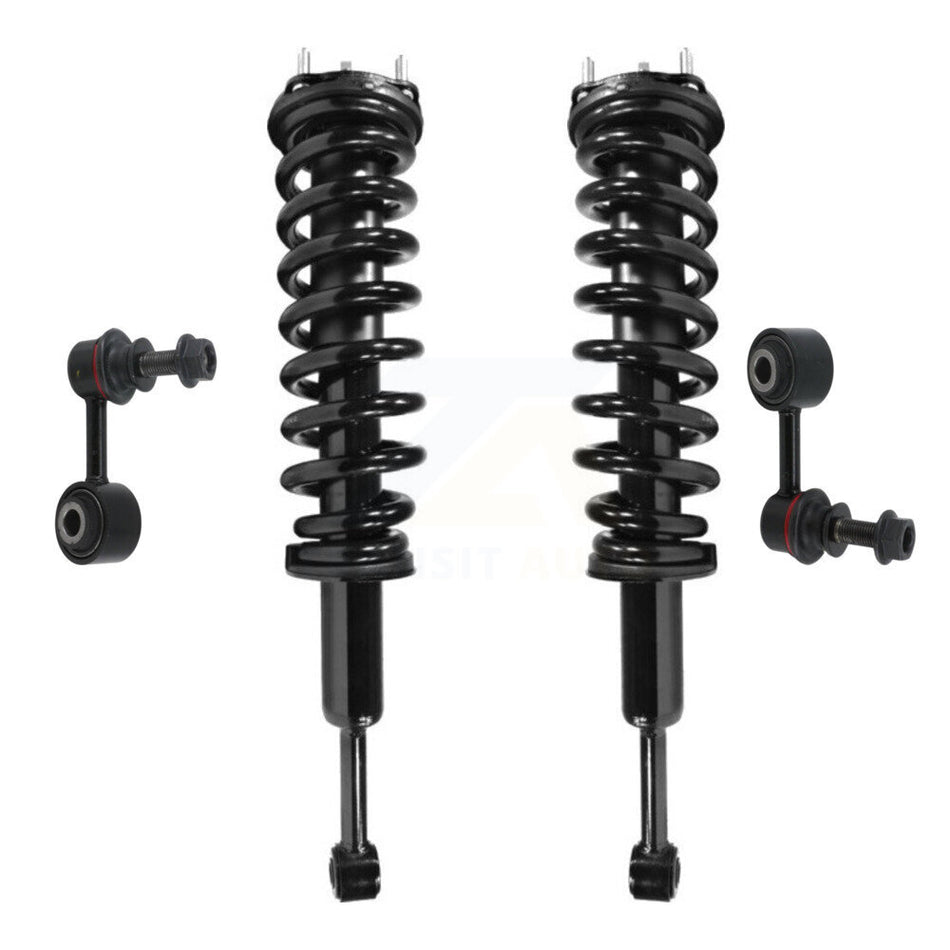 Front Shock Assembly And TOR Link Kit For 2007-2021 Toyota Tundra Excludes TRD Package KSS-104057