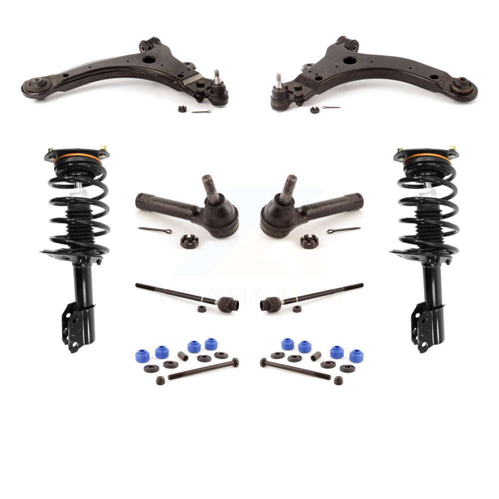 Front Control Arms Complete Shock Tie Rods Link Sway Bar Kit (10Pc) For Chevrolet Impala KSS-104105