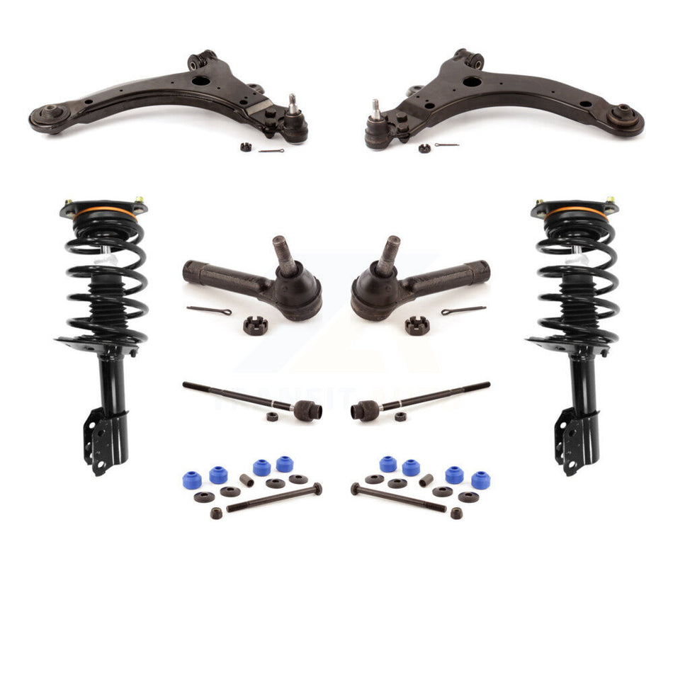 Front Control Arms Complete Shock Tie Rods Link Sway Bar Kit (10Pc) For Chevrolet Impala KSS-104105