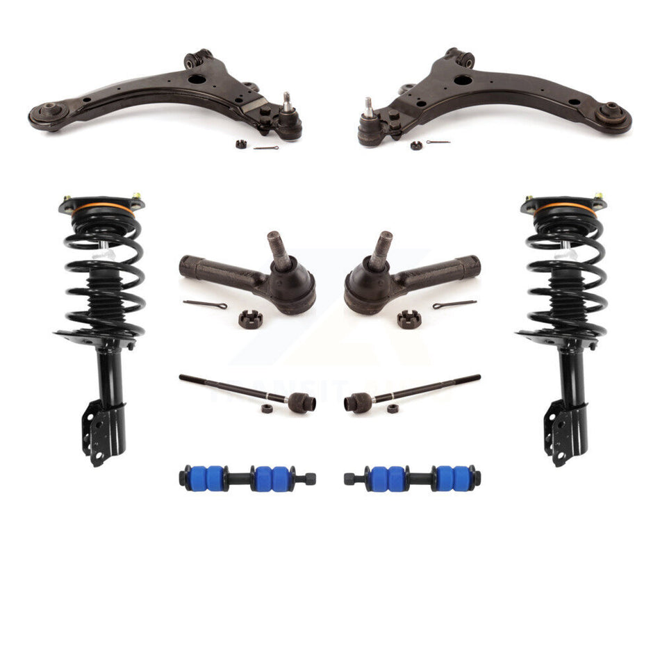 Front Control Arms Complete Shock Tie Rods Link Sway Bar Kit (10Pc) For Chevrolet Impala KSS-104105