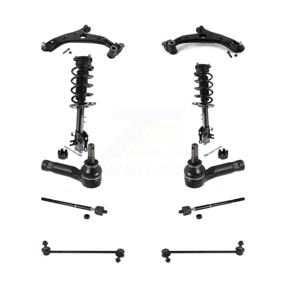 Front Control Arms & Complete Shock Tie Rods Link Sway Bar Kit (10Pc) For Mazda CX-5 FWD KSS-104112