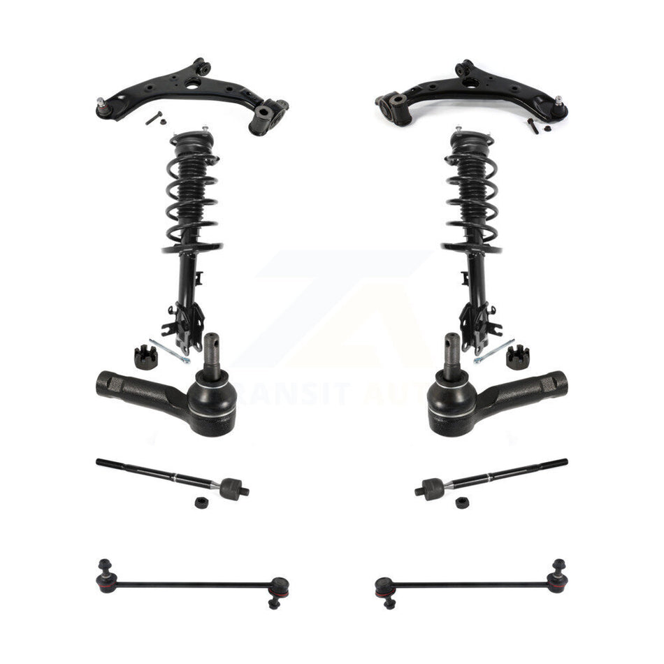 Front Control Arms & Complete Shock Tie Rods Link Sway Bar Kit (10Pc) For Mazda CX-5 AWD KSS-104113