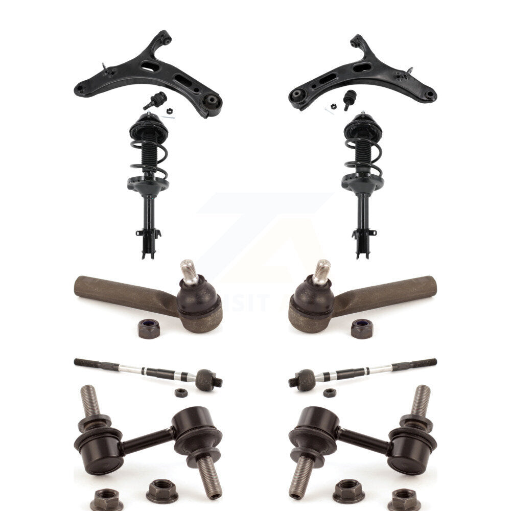 Front Arms Complete Shock Tie Rods Link Sway Bar Kit (10Pc) For 2013-2014 Subaru Outback KSS-104140