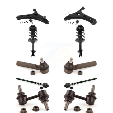 Front Arms Complete Shock Tie Rods Link Sway Bar Kit (10Pc) For 2014-2016 Subaru Forester KSS-104141