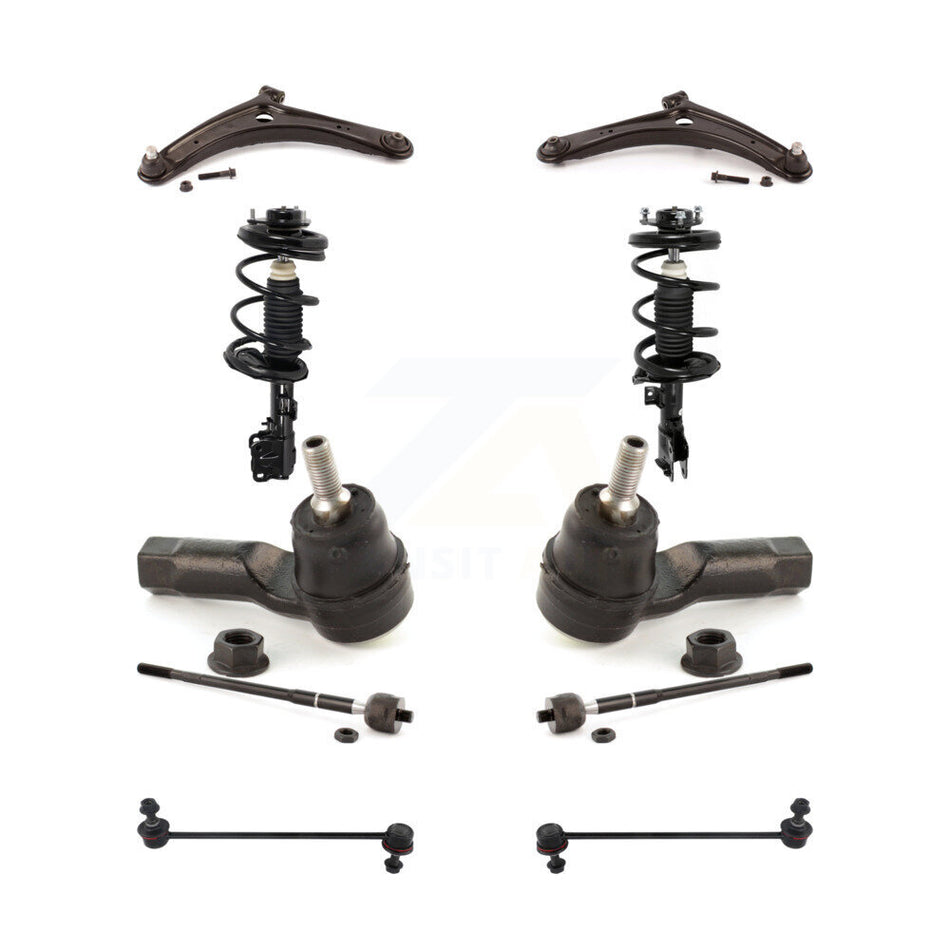 Front Control Arms Complete Shock Tie Rods Link Sway Bar Kit (10Pc) For Mitsubishi Lancer KSS-104142