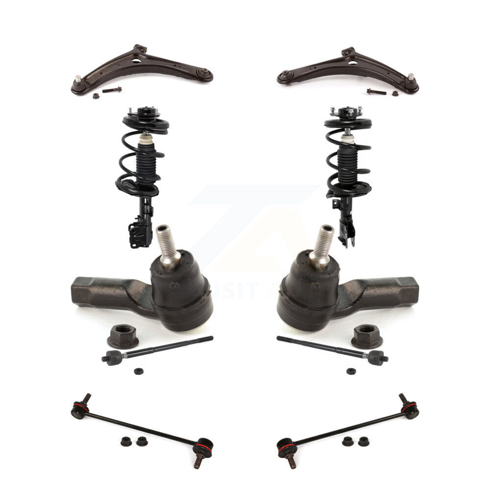 Front Control Arms Complete Shock Tie Rods Link Sway Bar Kit (10Pc) For Mitsubishi Lancer KSS-104143
