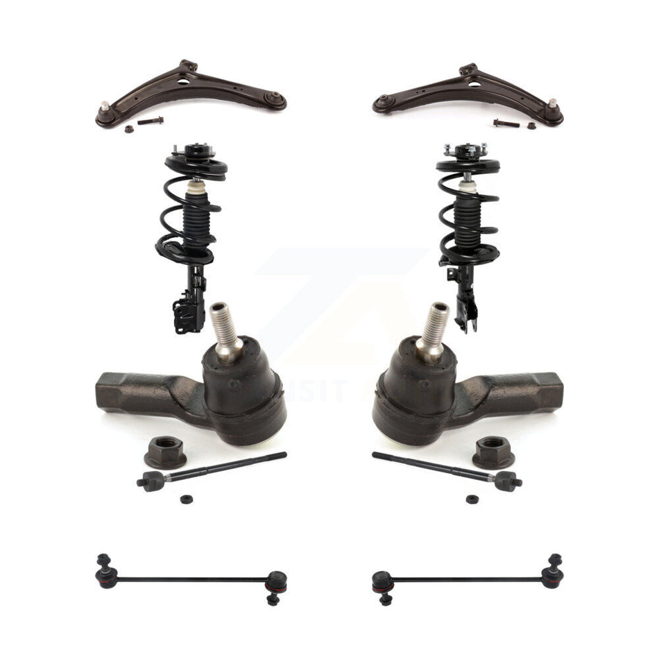 Front Control Arms Complete Shock Tie Rods Link Sway Bar Kit (10Pc) For Mitsubishi Lancer KSS-104143