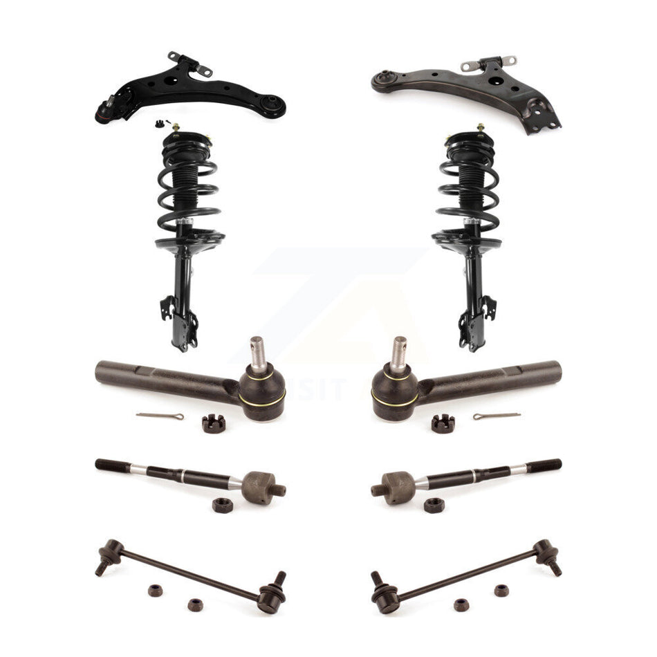 Front Control Arms & Complete Shock Tie Rods Link Sway Bar Kit (10Pc) For Lexus RX330 AWD KSS-104144