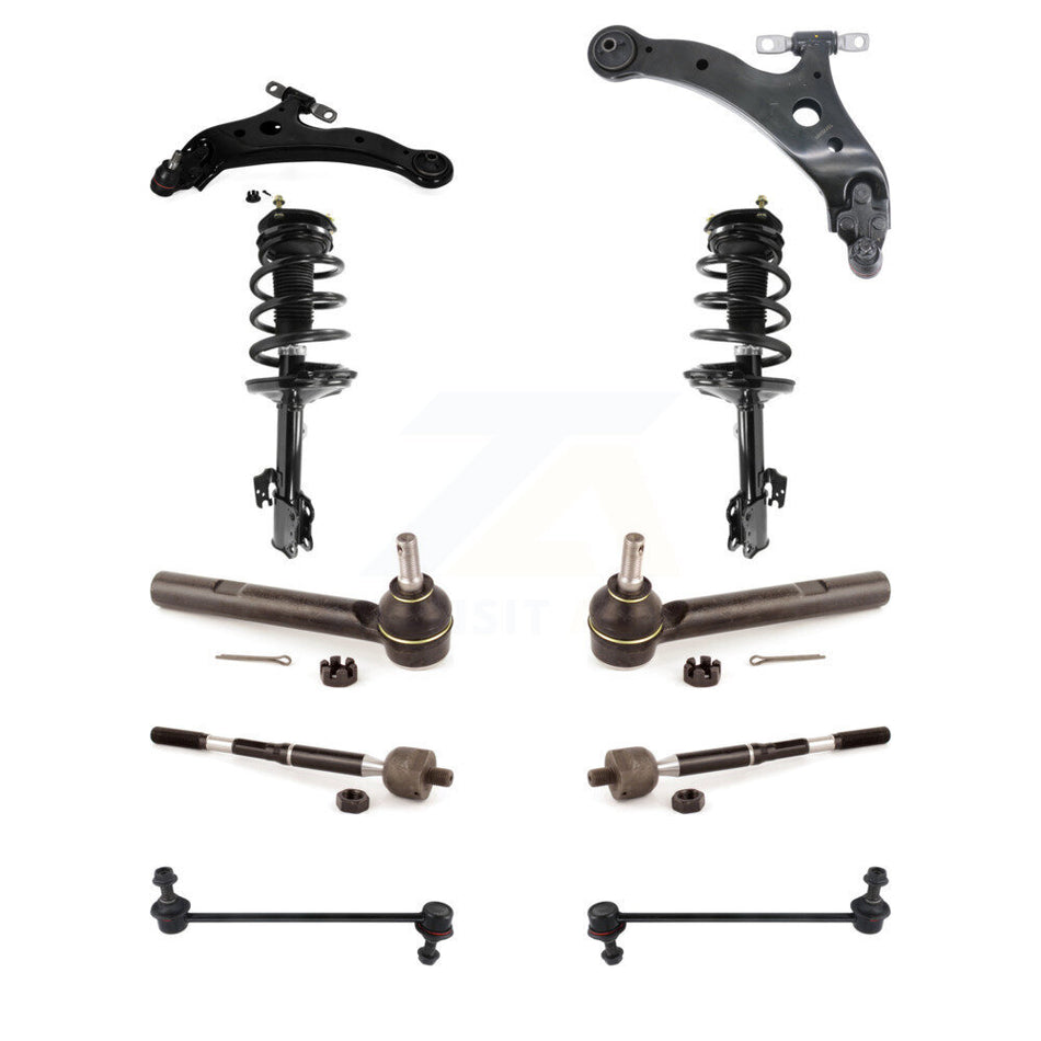 Front Control Arms & Complete Shock Tie Rods Link Sway Bar Kit (10Pc) For Lexus RX330 AWD KSS-104144