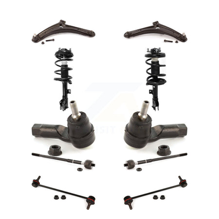 Front Control Arms And Complete Shock Tie Rods Link Sway Bar Suspension Kit (10Pc) For KSS-104145