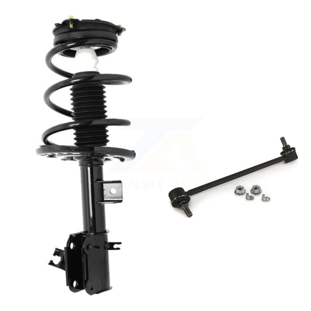 Front Left Shock Assembly & TQ Link Kit For 13-18 Nissan Altima Excludes Coupe V6 Engine KSS-104585
