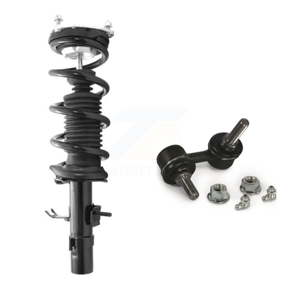 Front Left Complete Shock Assembly And TQ Link Kit For INFINITI G37 Q60 Coupe with AWD KSS-104632
