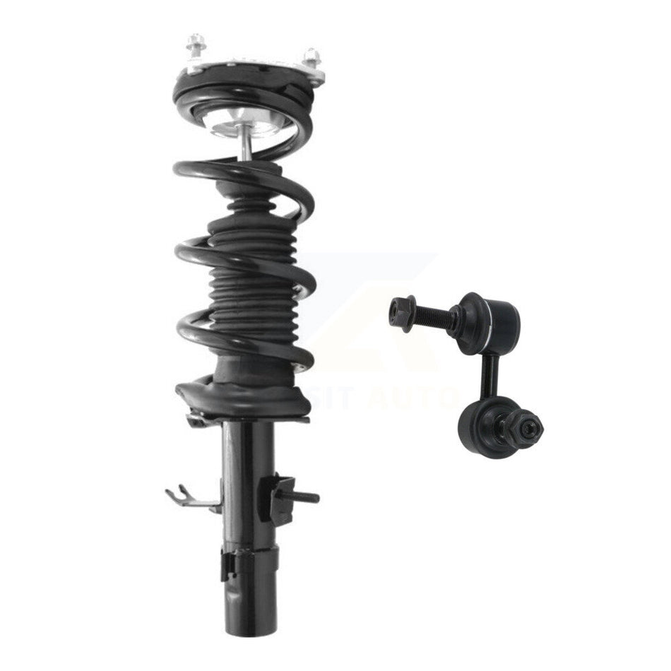 Front Left Complete Shock Assembly And TQ Link Kit For INFINITI G37 Q60 Coupe with AWD KSS-104632