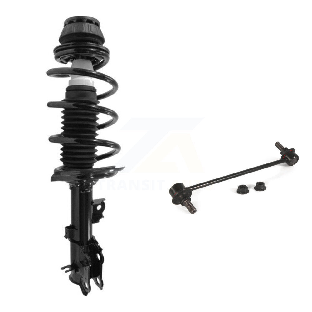 Front Right Complete Shock Assembly And TOR Link Kit For 2012-2017 Hyundai Accent Kia Rio KSS-105051