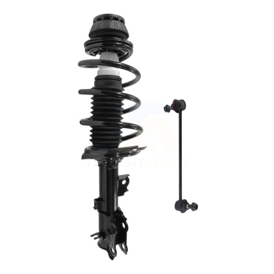 Front Right Complete Shock Assembly And TOR Link Kit For 2012-2017 Hyundai Accent Kia Rio KSS-105051