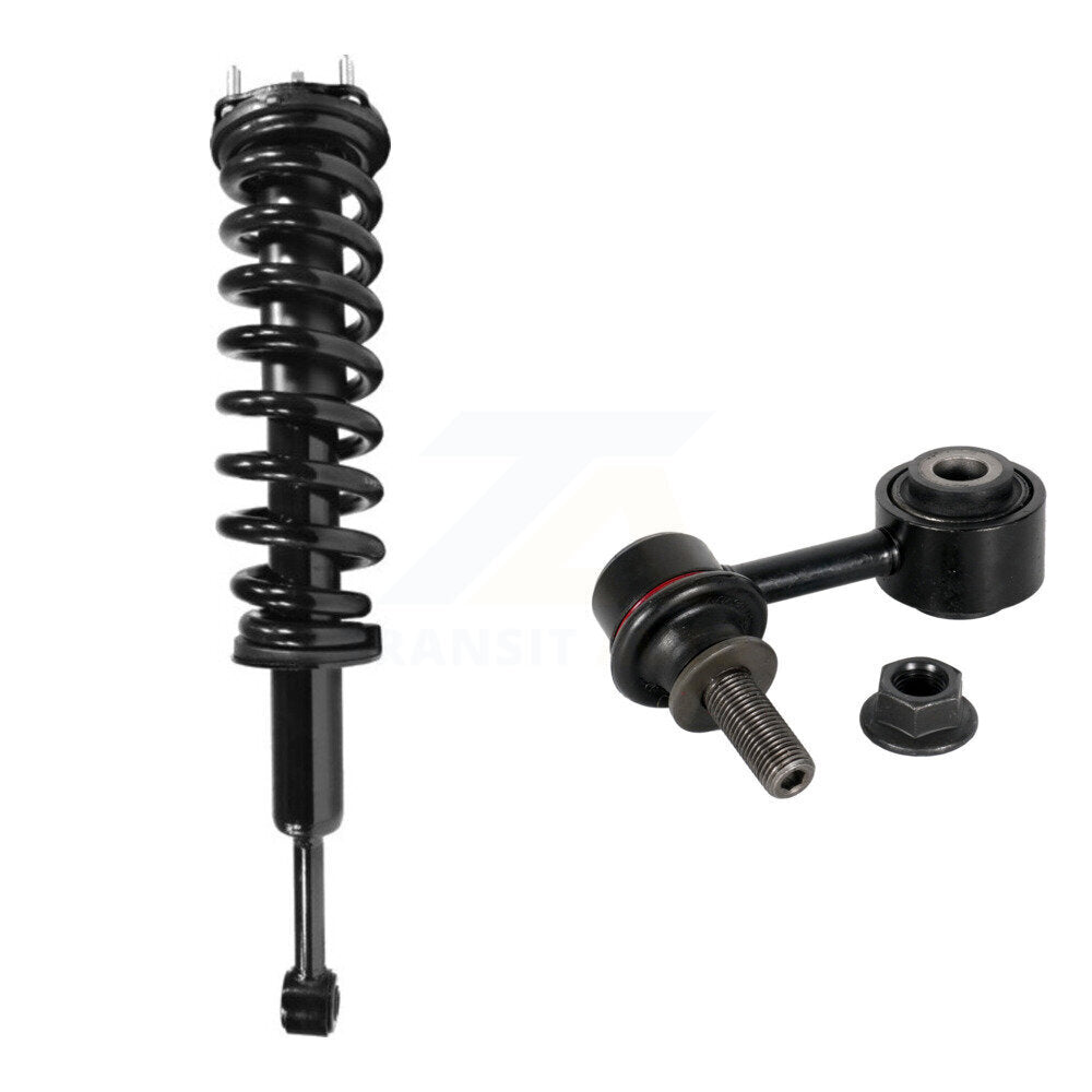Front Left Shock Assembly & TOR Link Kit For 2007-2021 Toyota Tundra Excludes TRD Package KSS-105386