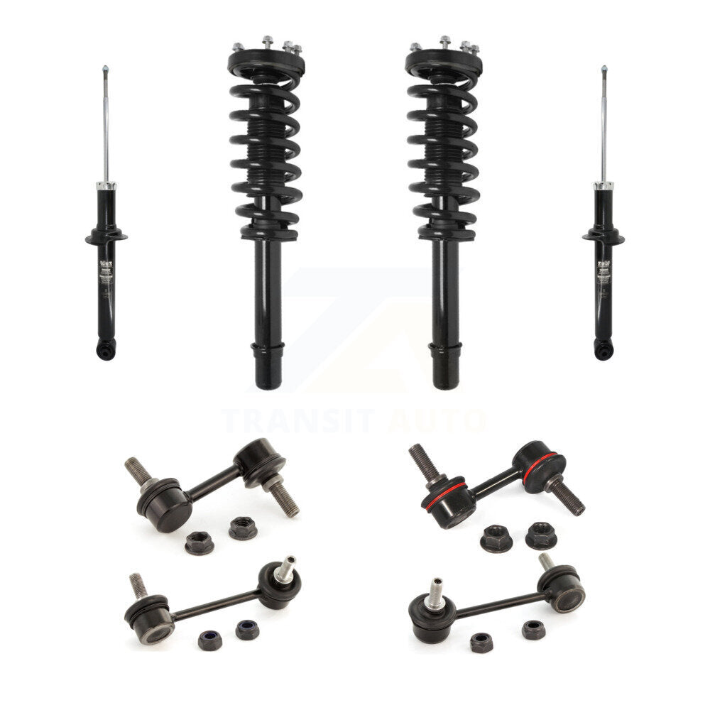 Front Rear Complete Strut & TOR sway Bar Link Kit (8Pc) For 2004-2006 Acura TL KSS-107642