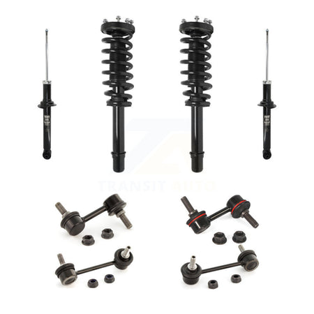 Front Rear Complete Strut & TOR sway Bar Link Kit (8Pc) For 2004-2006 Acura TL KSS-107642