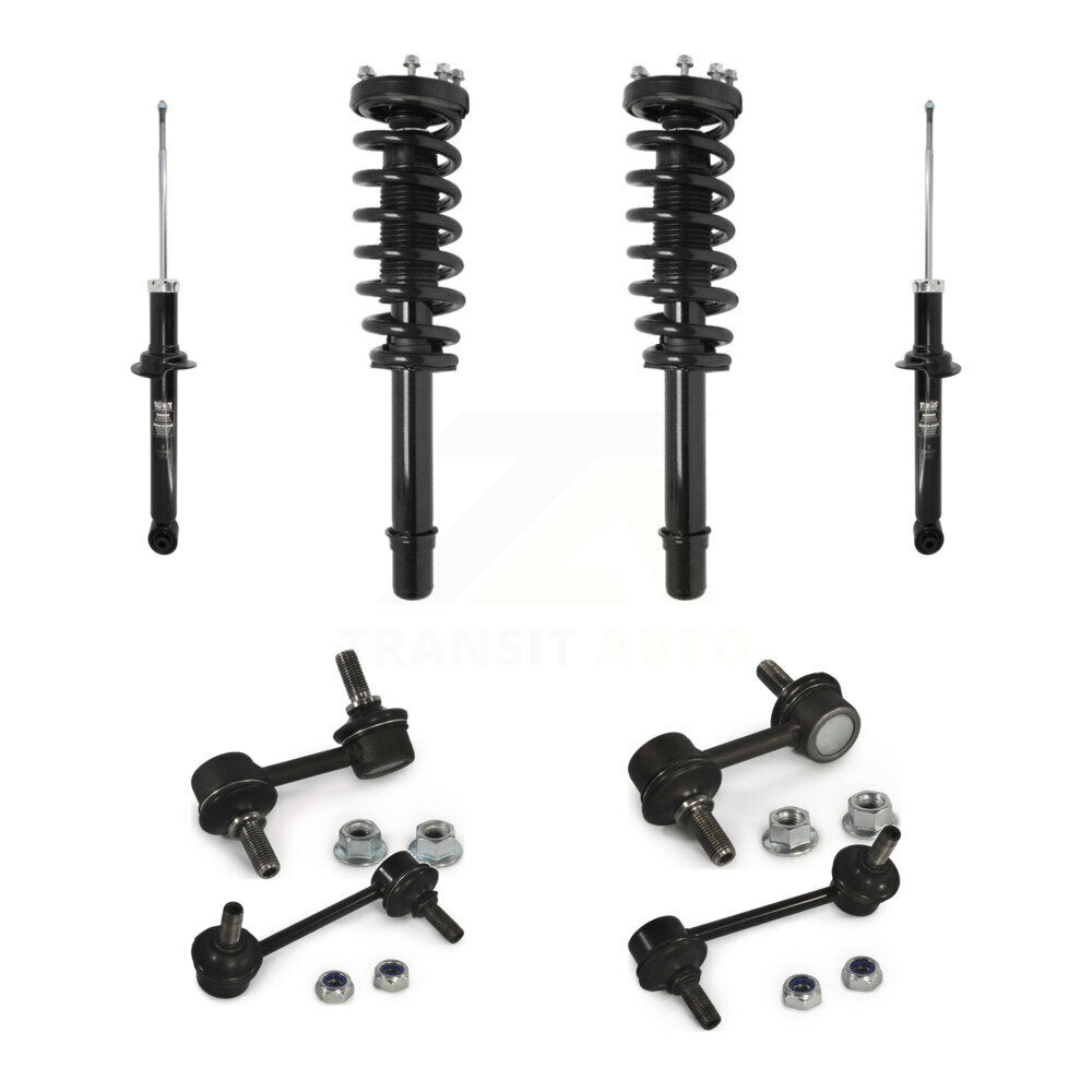 Front Rear Complete Strut & TQ sway Bar Link Kit (8Pc) For 2004-2006 Acura TL KSS-107658