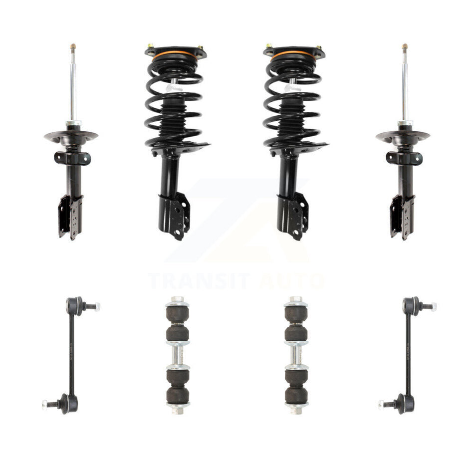 Front Rear Complete Suspension Strut & TQ Bar Link Kit For Chevrolet Impala KSS-107659