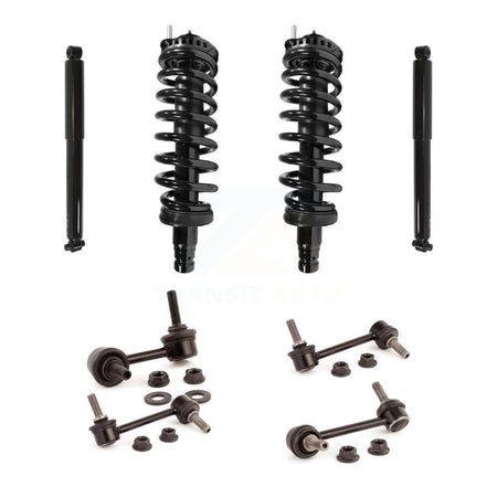 Front Rear Complete Strut Shock & TOR Bar Link Kit (8Pc) For GMC Chevrolet Envoy XL KSS-107666