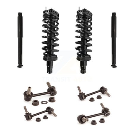 Front Rear Complete Strut Shock & TOR Bar Link Kit (8Pc) For Chevrolet GMC Envoy XL KSS-107667