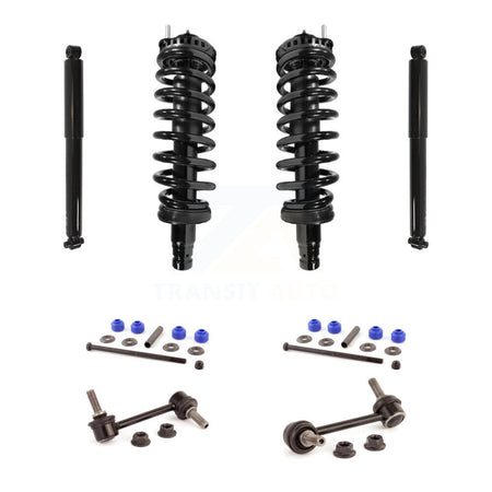 Front Rear Complete Strut Shock & TOR Bar Link Kit (8Pc) For Chevrolet Trailblazer KSS-107670