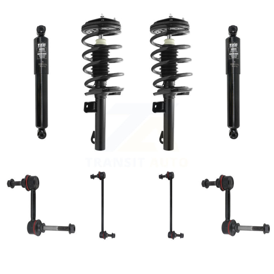 Front Rear Complete Strut Shock & TOR sway Bar Link Kit For 2004 Mercury Monterey KSS-107675