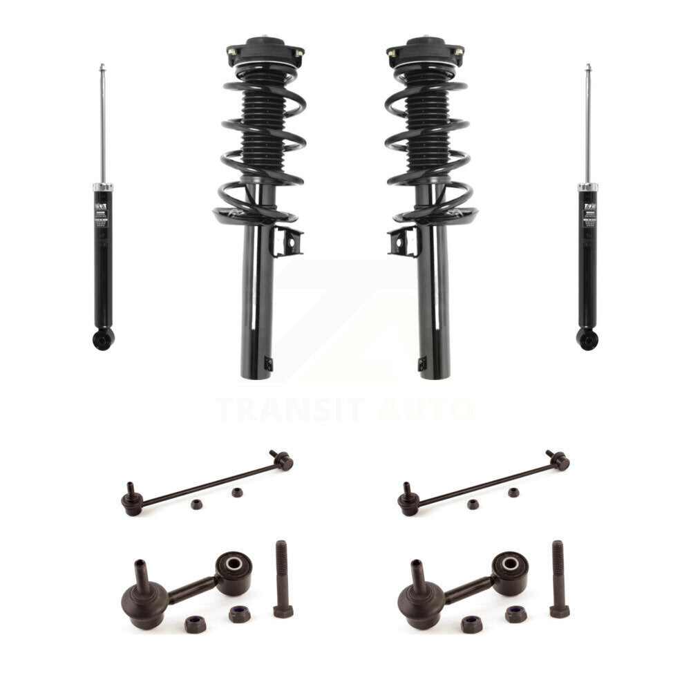 Front Rear Complete Strut Shock & TOR Bar Link Kit For Volkswagen Tiguan Limited KSS-107676